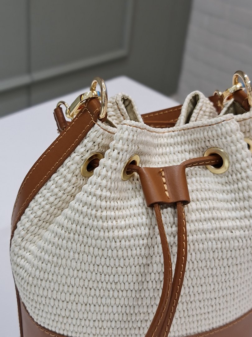 Сумка кисет Leather Country с плетеной вставкой карамель, фотография №6