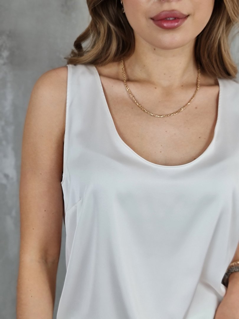 Топ Imperial атласный белый, фотография №3