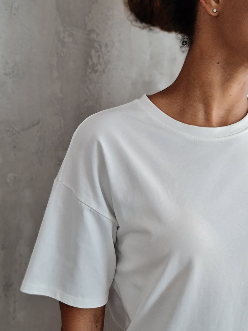 Футболка MIHO'S базовая молочная, фотография №4