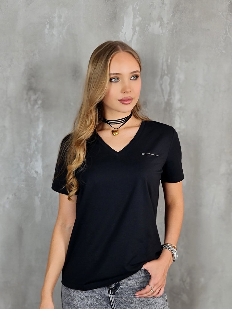 Чокер My Little Italy с золотым сердечком черный, фотография №2