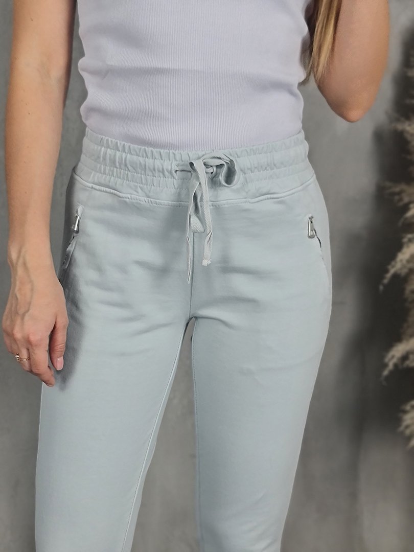 Брюки Naiif со скрытыми молниями светло-серые, фотография №2