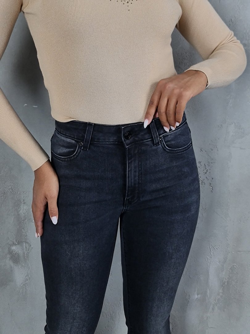 Джинсы Vicolo клёш тёмно-серые , фотография №5