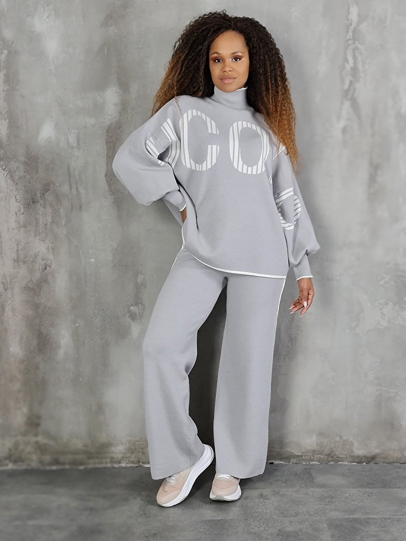 Костюм Vicolo свитшот и брюки серый, фотография №3