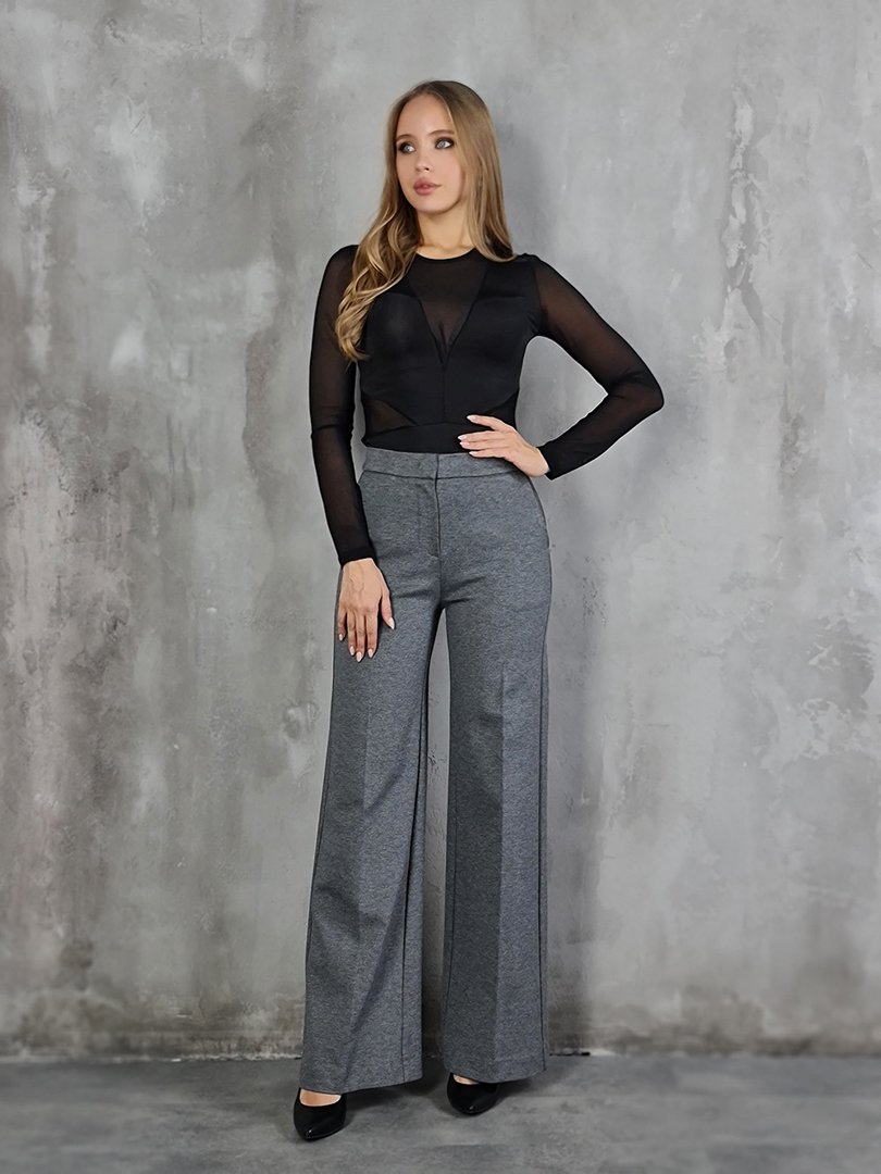 Боди Gondola Blu сетчатое с непрозрачными вставками чёрное , фотография №2