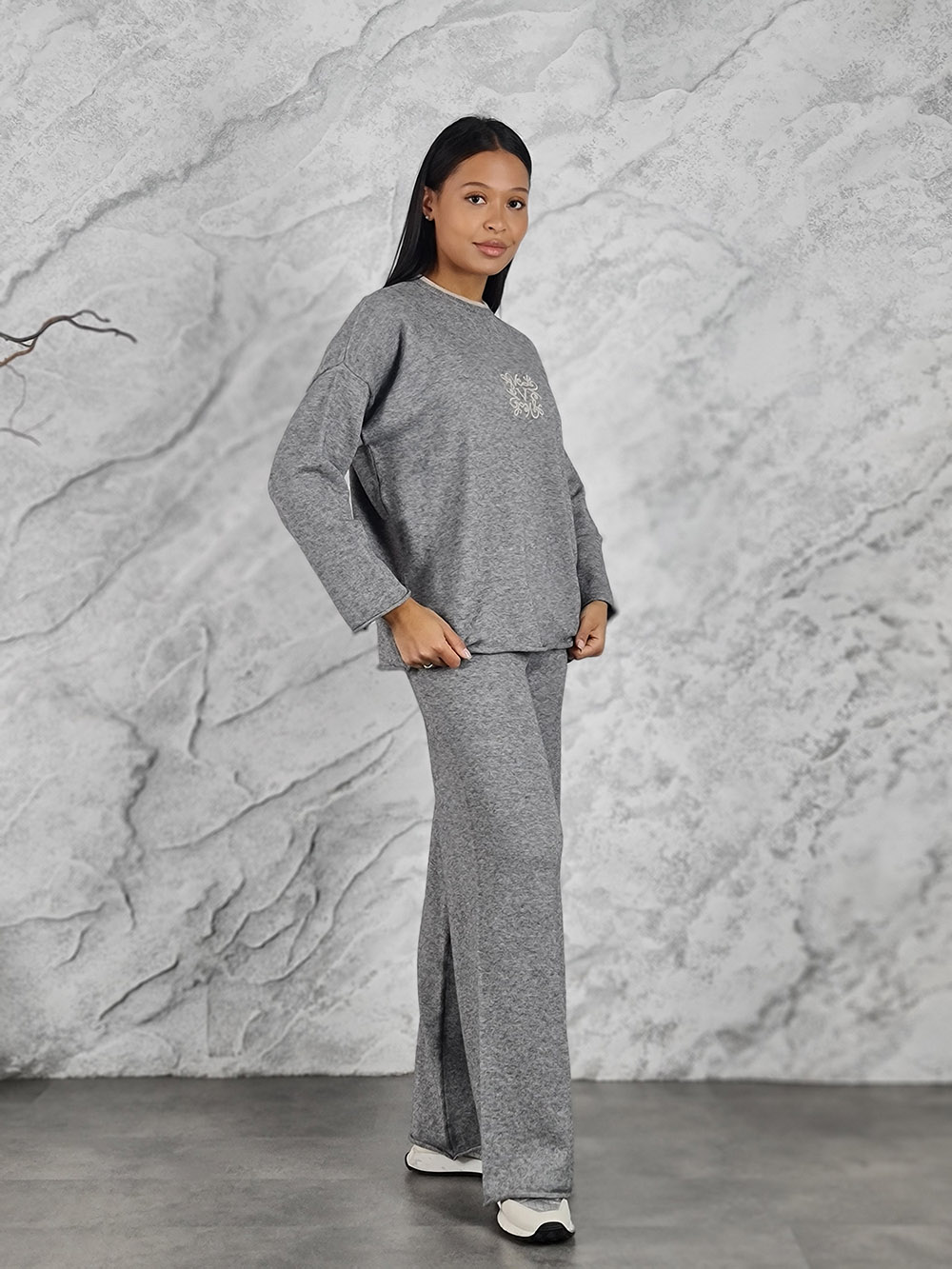 Костюм Vicolo джемпер и брюки серый, фотография №2