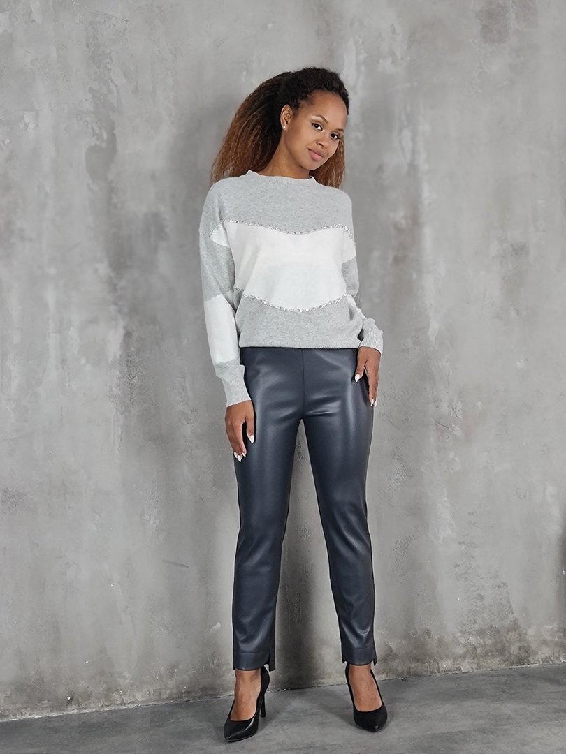 Легинсы Barbara Alvisi комбинированные серые , фотография №2