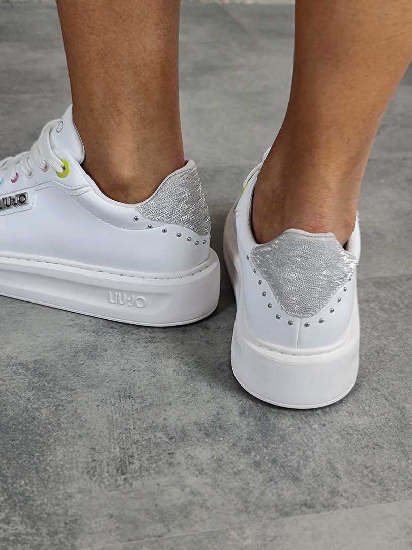 Кеды Liu Jo с цветными деталями белые , фотография №5