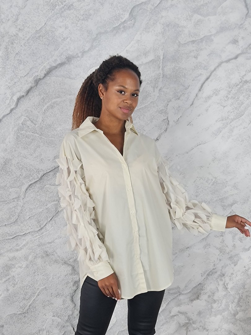 Рубашка Lara молочная, фотография №3