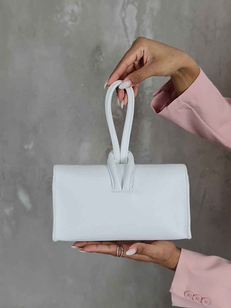 Сумка My Little Italy с ручкой-петелькой белая, фотография №2