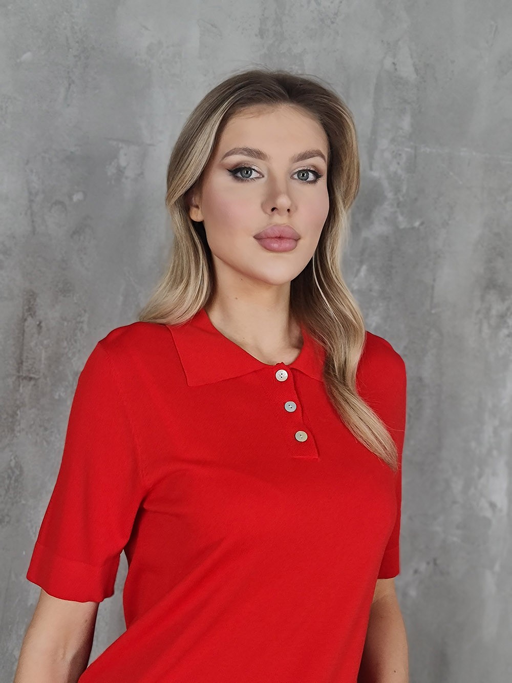 Поло Imperial красное , фотография №3