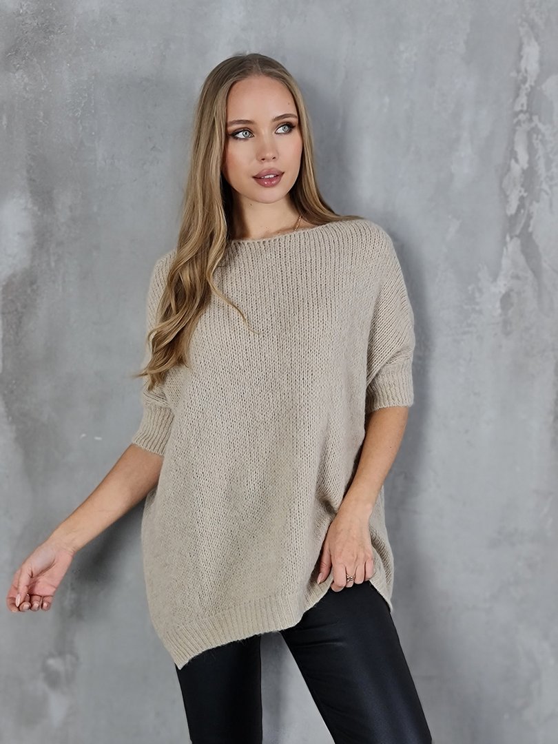 Джемпер Imperial oversize пушистый бежевый (Beige), фотография №1