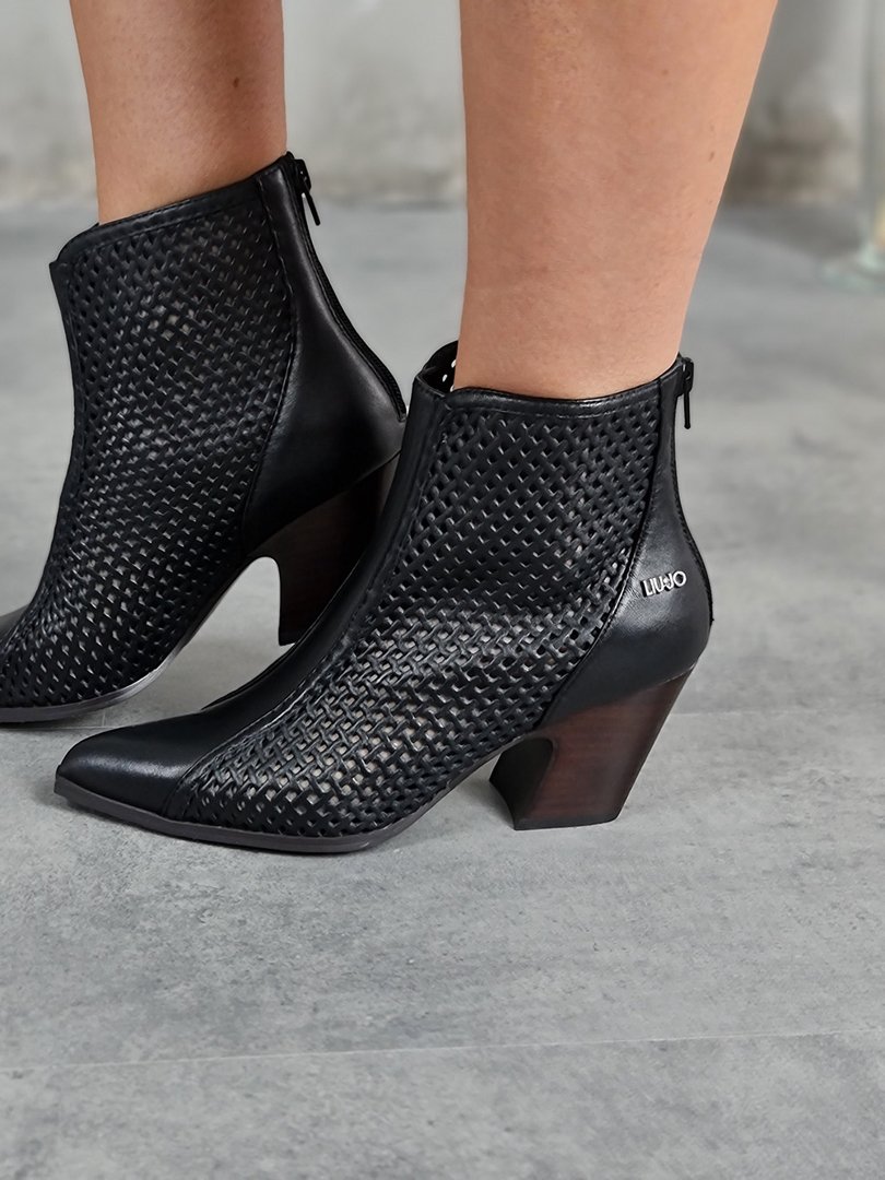 Ботильоны Liu Jo в сетку черные, фотография №1