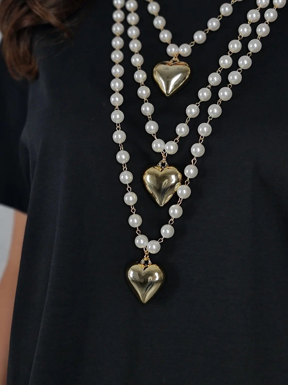 Ожерелье YILI ACCESSORI с сердцем , фотография №2