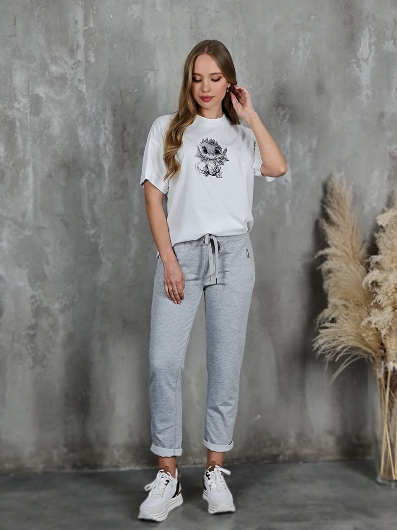 Футболка Imperial с дракончиком белая, фотография №3