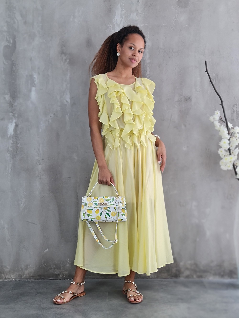 Костюм Imperial топ и юбка желтый, фотография №2