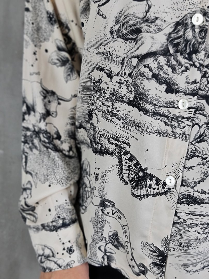 Рубашка Imperial с рисунками молочная (кремовая), фотография №7