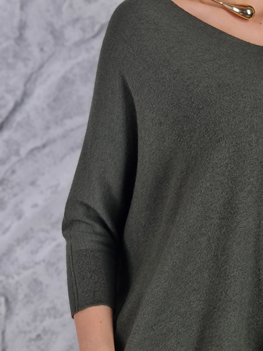 Джемпер Imperial v-вырез хаки, фотография №5