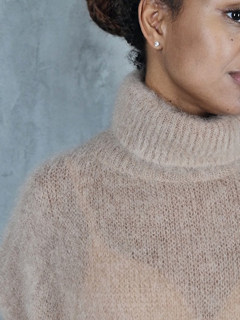 Жилет Adele & Beautty tricot бэби мохер бежевый, фотография №2