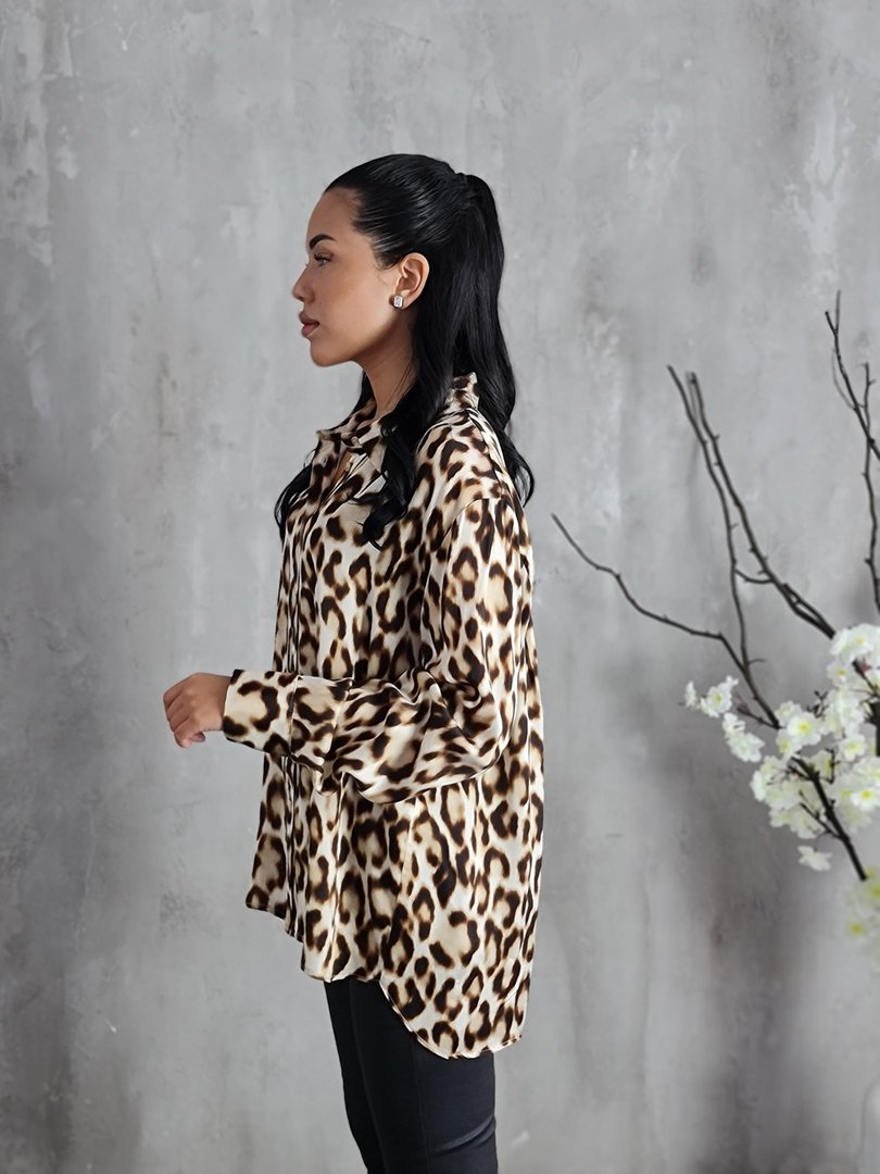 Рубашка Imperial с принтом леопард, фотография №4