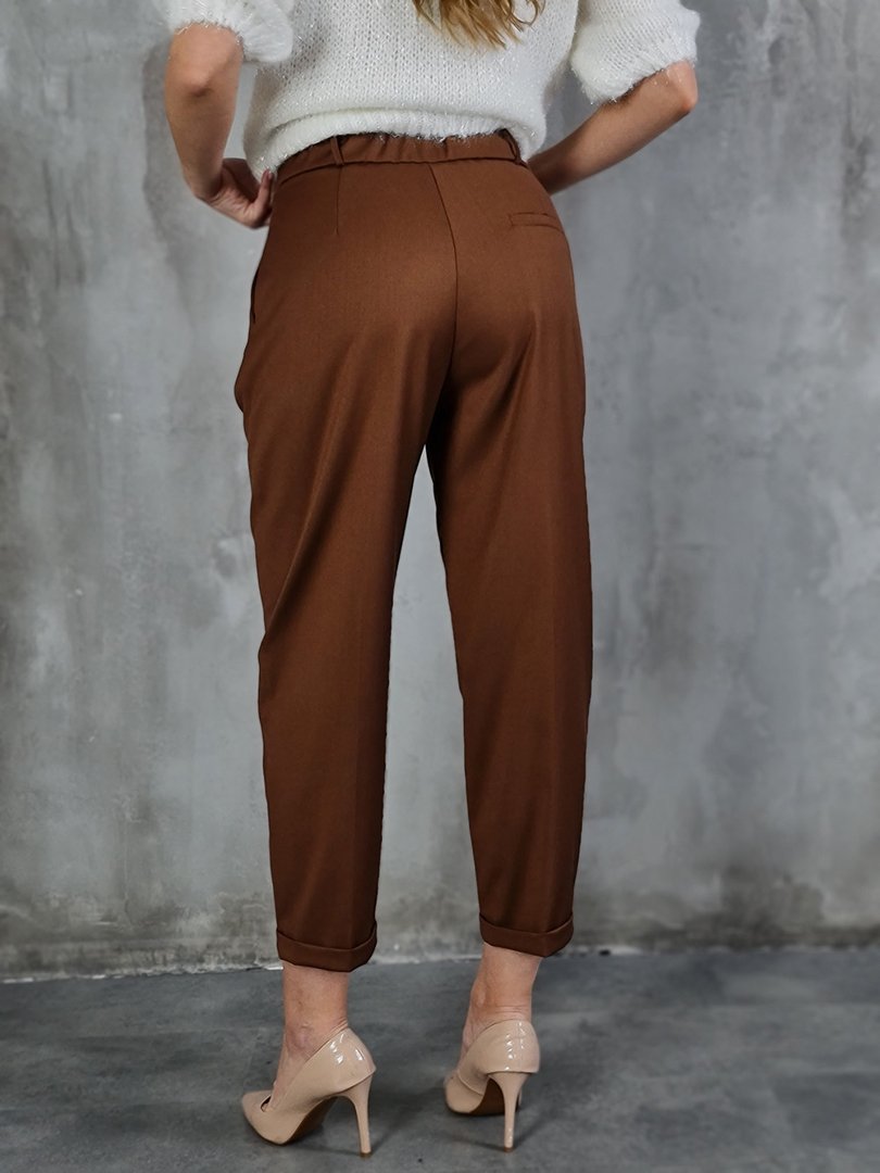 Брюки Imperial с подворотами карамель, фотография №3