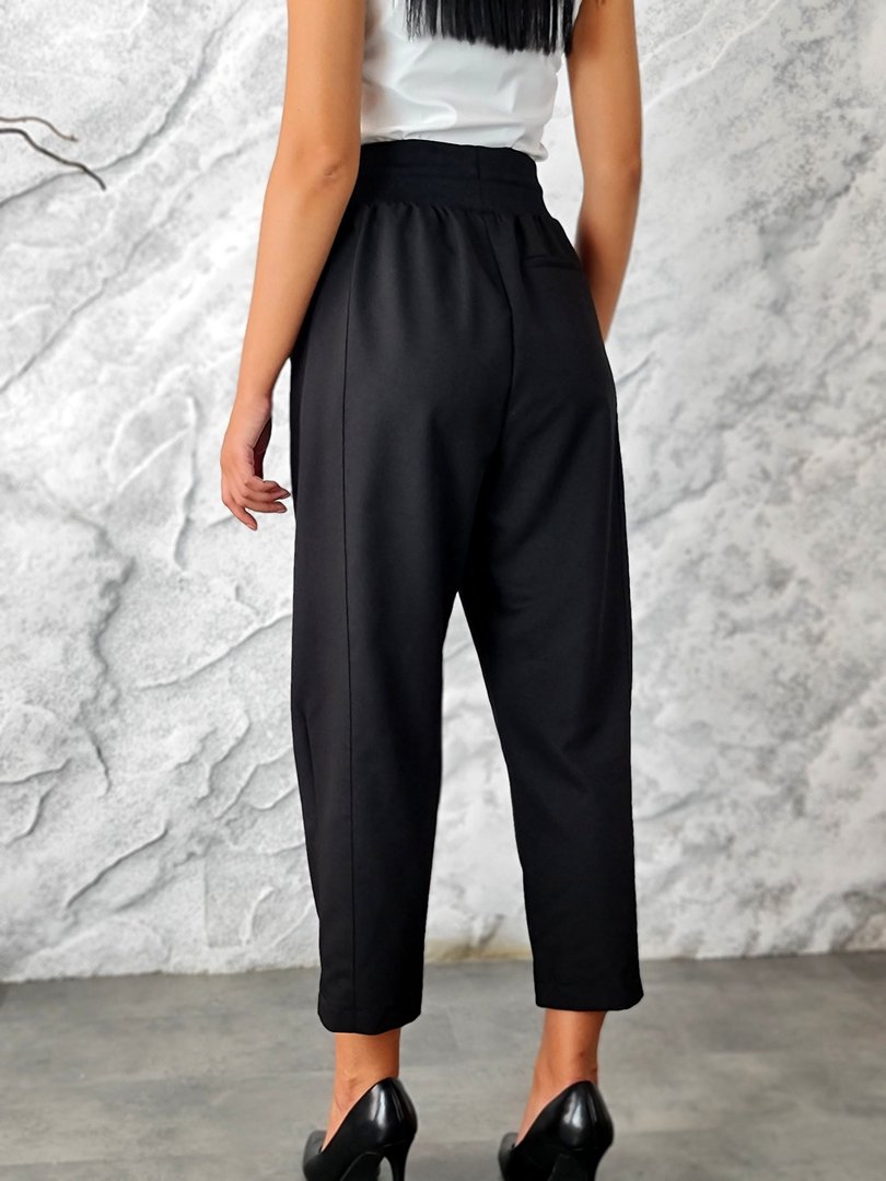 Брюки Imperial на резинке черные, фотография №3