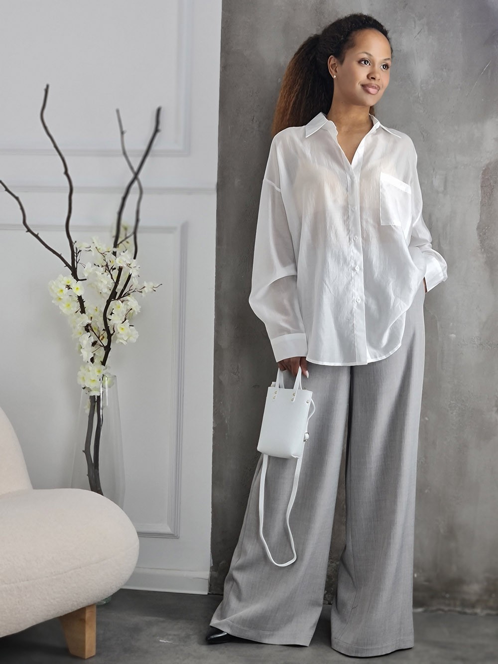 Сумка маленькая белая, фотография №3