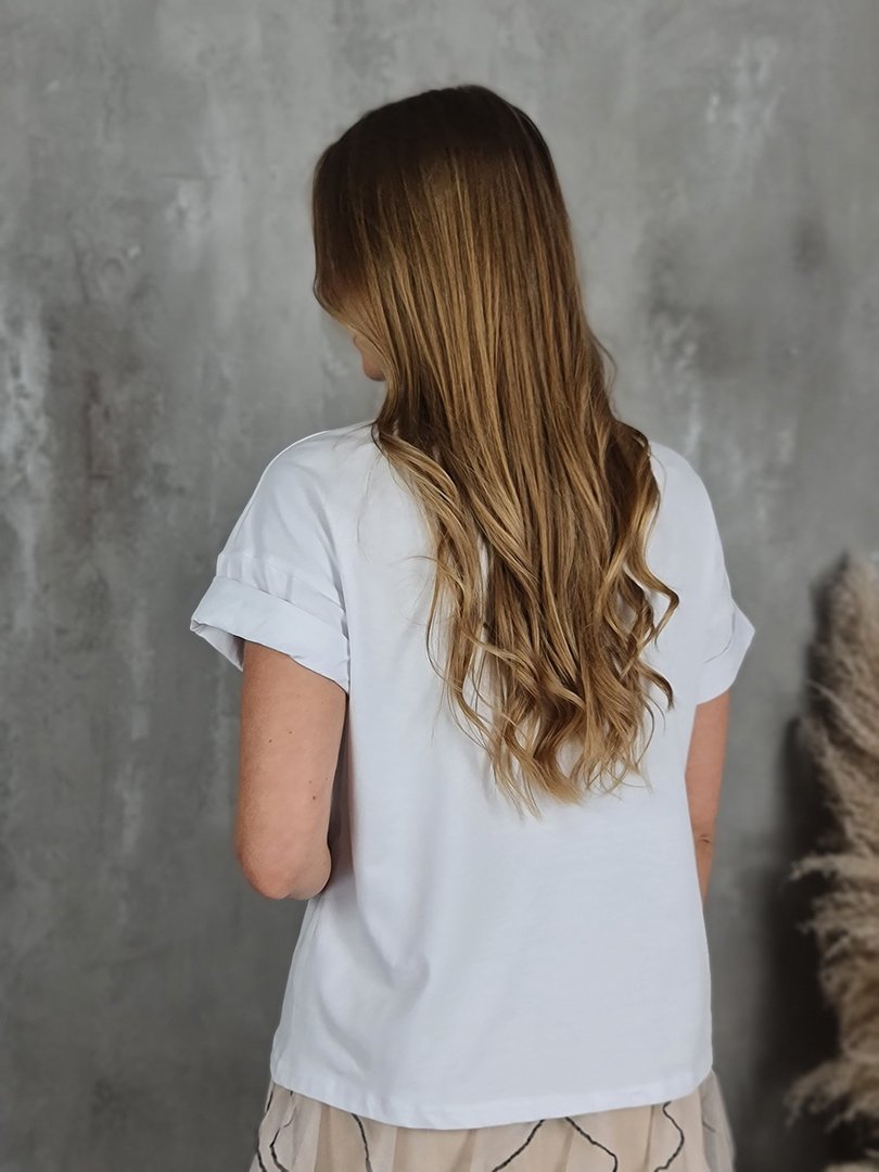 Футболка MIHO'S с надписью LOVE белая, фотография №4