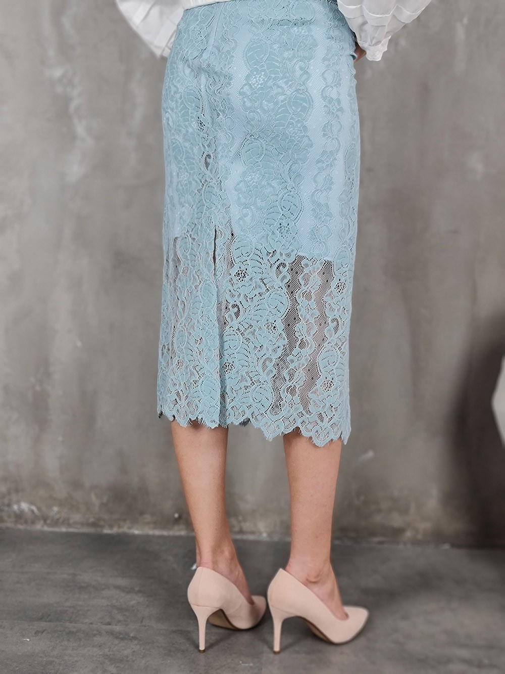 Юбка кружевная Imperial голубая , фотография №4