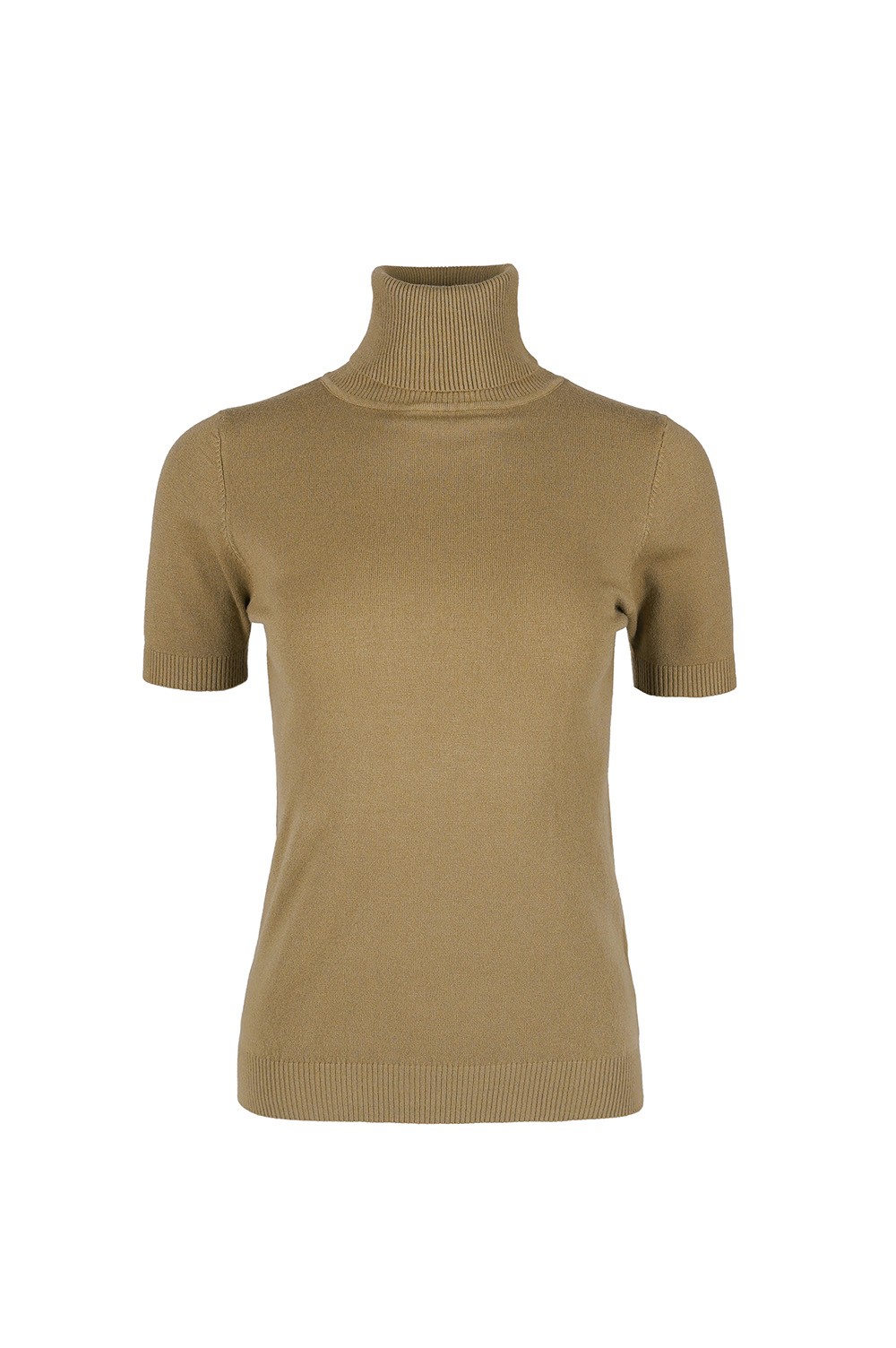 Водолазка EVELIN с коротким рукавом песочная, фотография №3