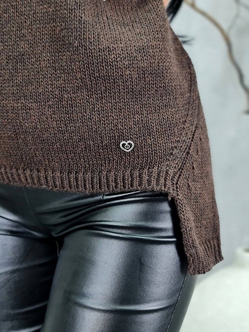 Джемпер Please вязаный какао, фотография №2