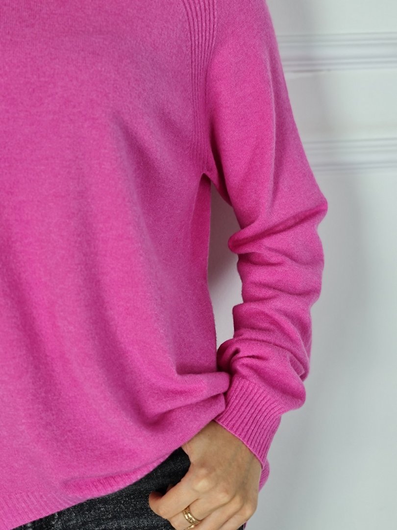 Джемпер J&J Couture укороченный спереди фуксия, фотография №5