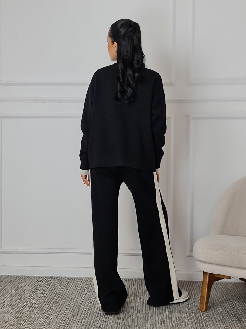 Костюм Lara с белыми вставками черный, фотография №5