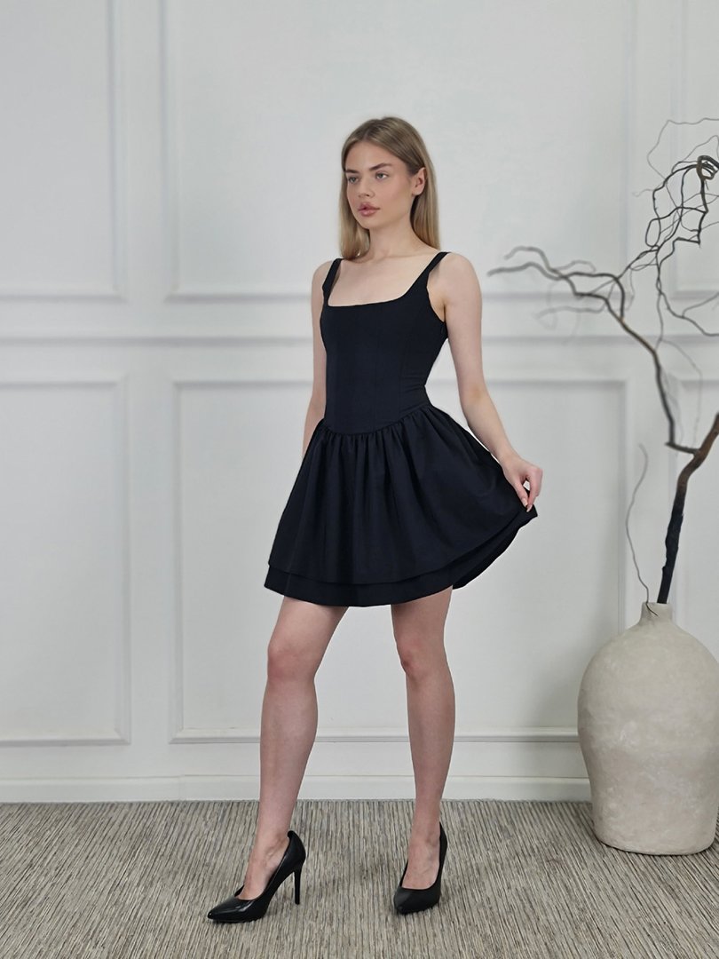 Платье Imperial с корсетом черное, фотография №5