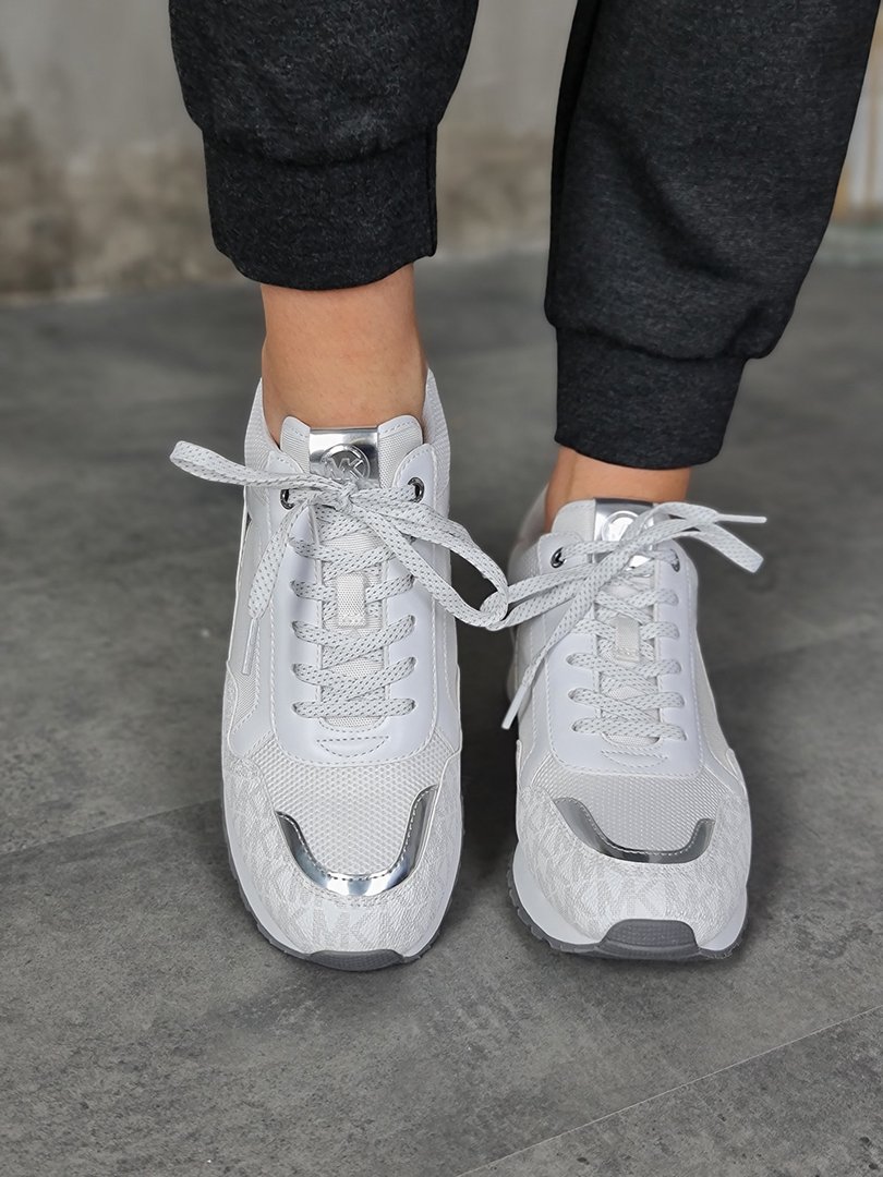 Кроссовки Michael Kors с серебром белые , фотография №2