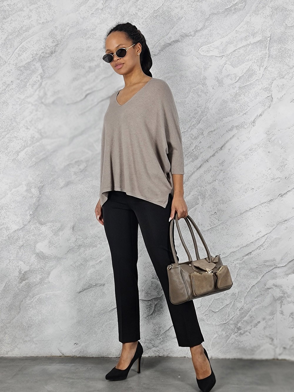 Джемпер Imperial v-вырез бежевый, фотография №2