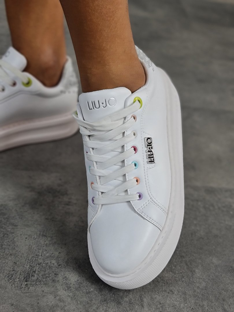 Кеды Liu Jo с цветными деталями белые , фотография №1