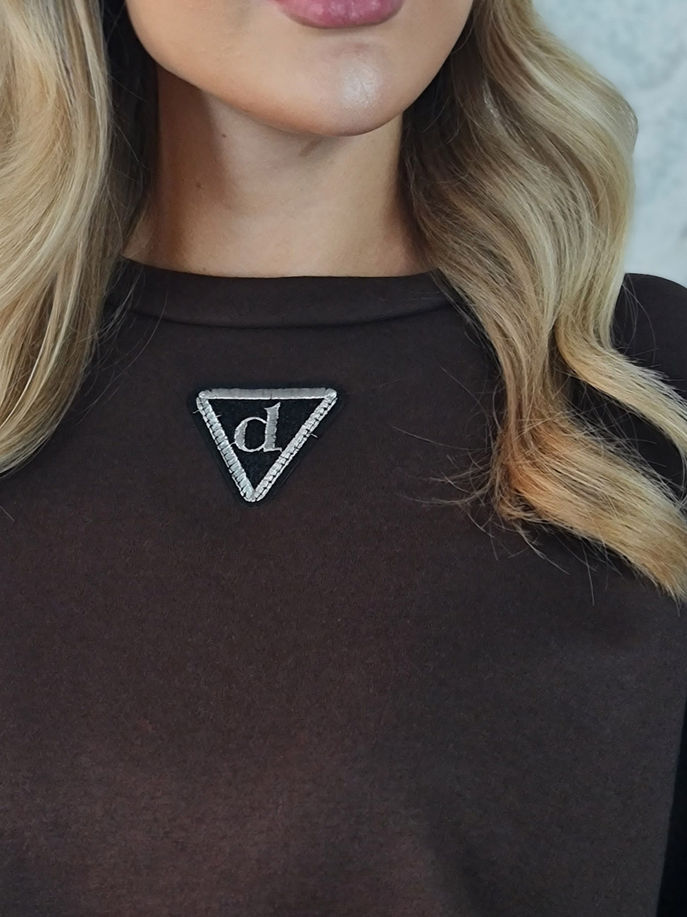 Костюм Dixie кофта юбка на завязке с нашивкой шоколад, фотография №2