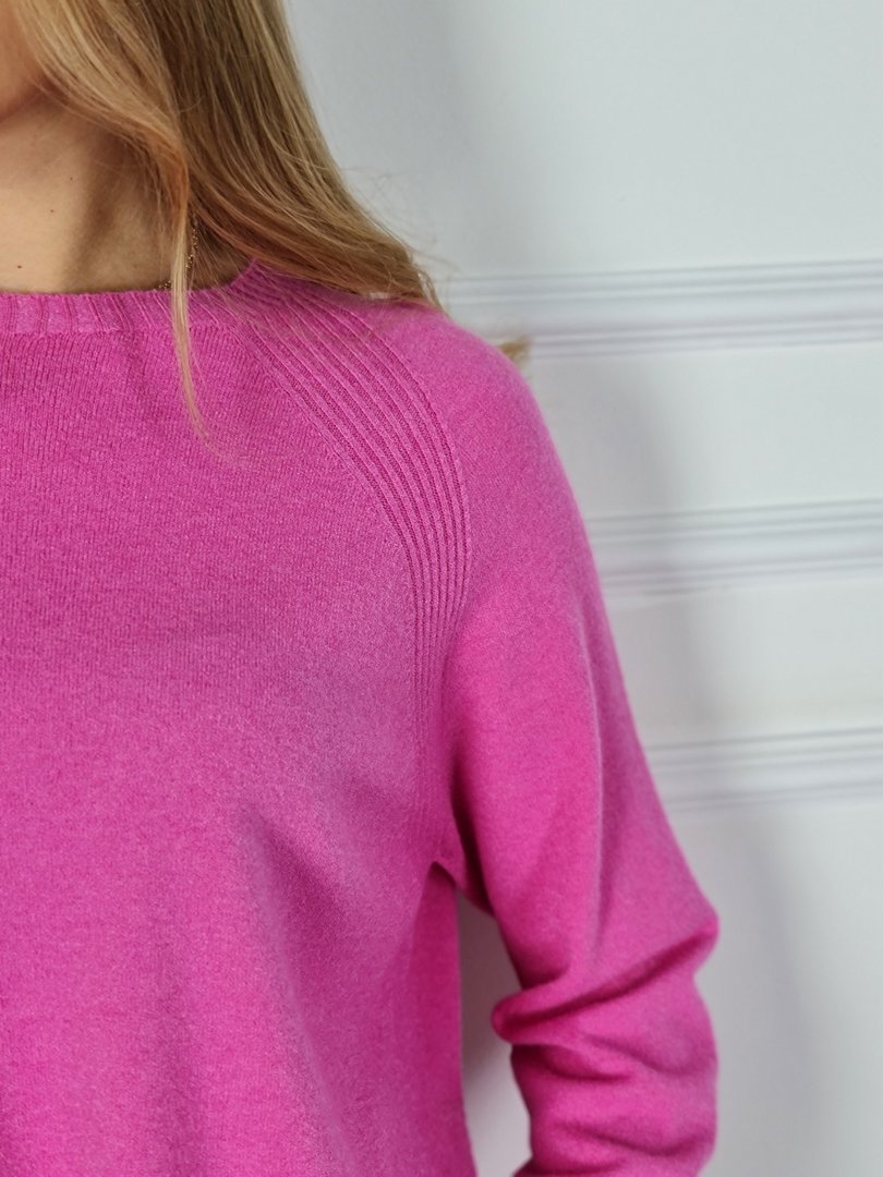 Джемпер J&J Couture укороченный спереди фуксия, фотография №6