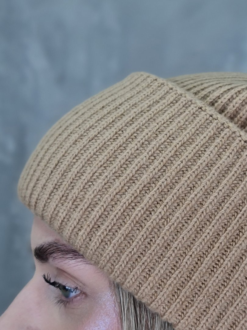 Шапка Vicolo с кашемиром песочная, фотография №2