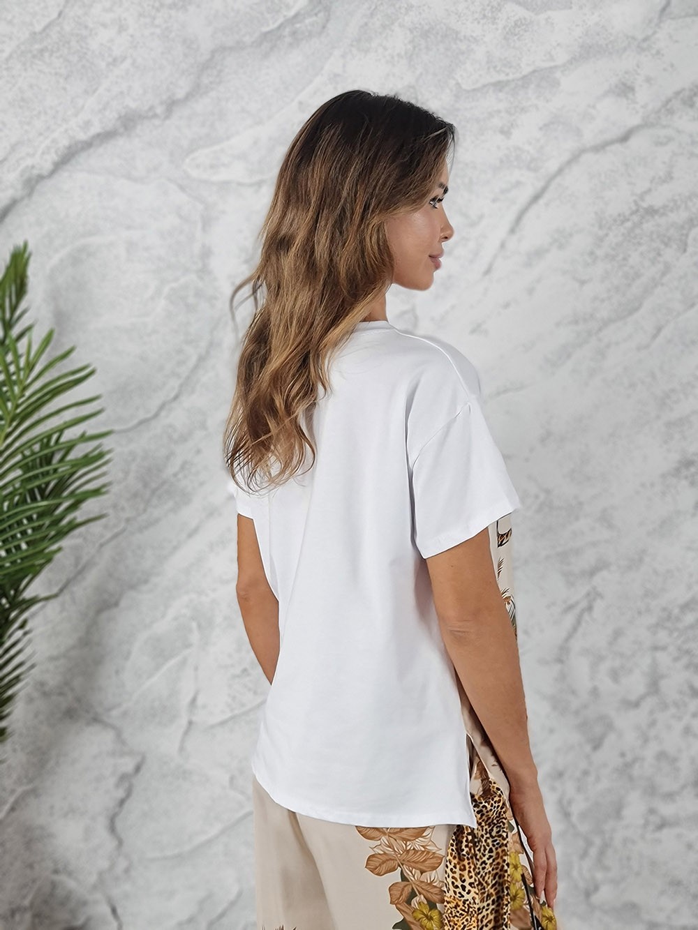 Футболка Леопарды белая, фотография №3