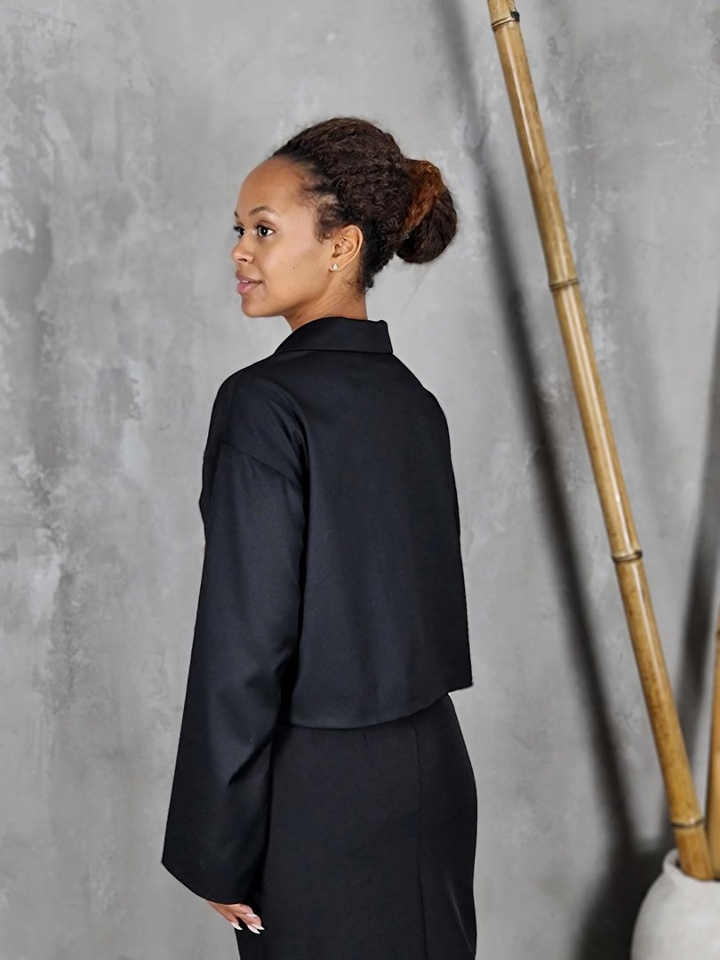 Жакет Imperial с молниями по бокам черный, фотография №3