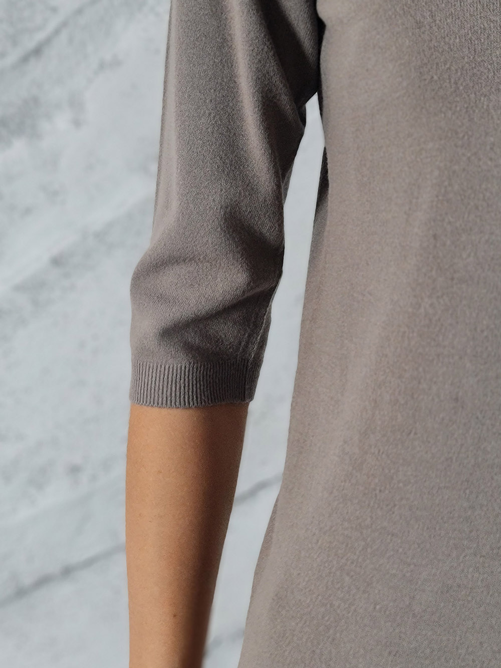 Водолазка Kontatto с короткими рукавами тауп, фотография №2