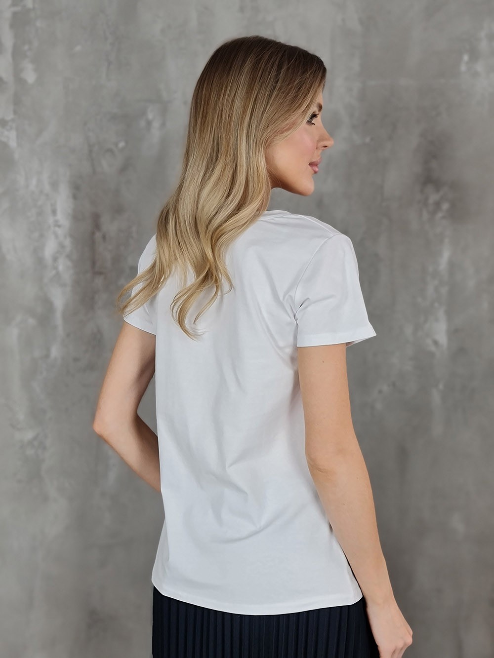 Футболка Mitica&Co. с принтом леопард белая, фотография №3