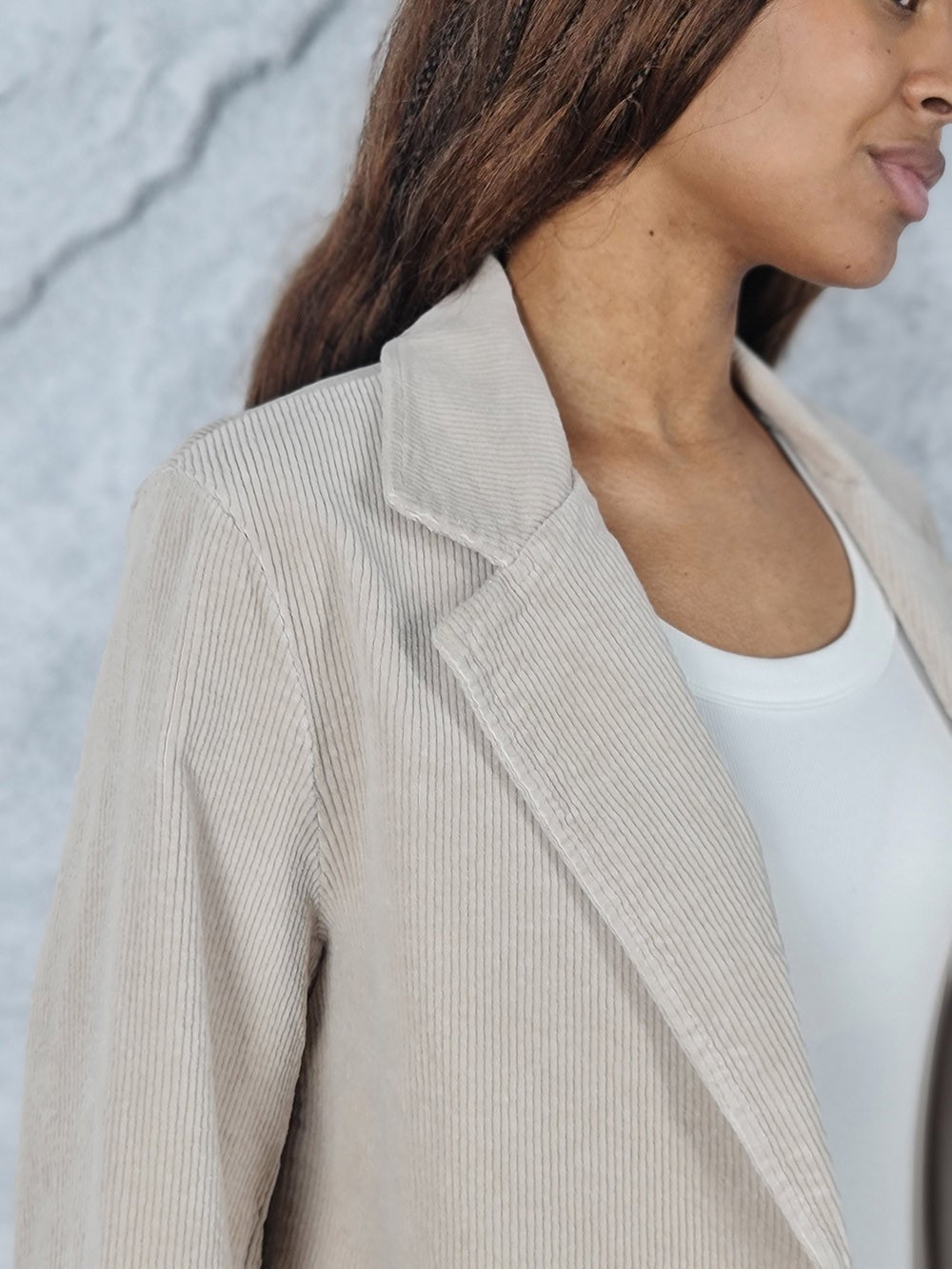 Костюм LIVAN'S вельветовый брюки и пиджак бежевый, фотография №5