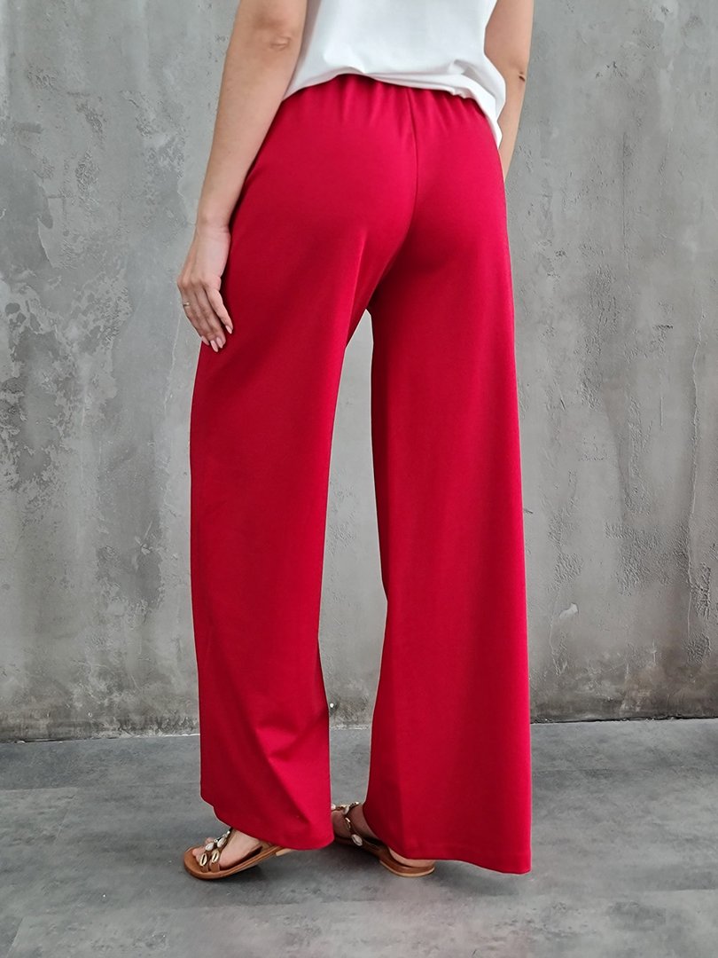 Брюки Vicolo на резинке красные, фотография №4