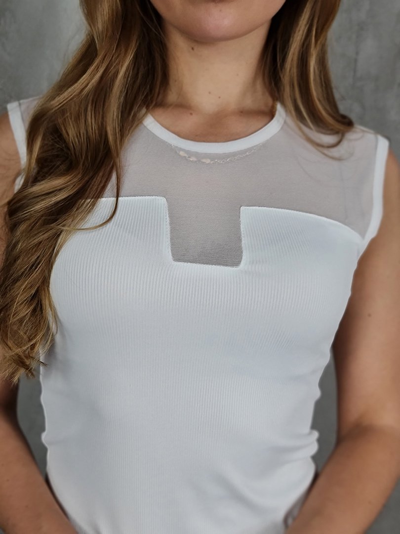 Топ Imperial с сетчатым верхом белый, фотография №4