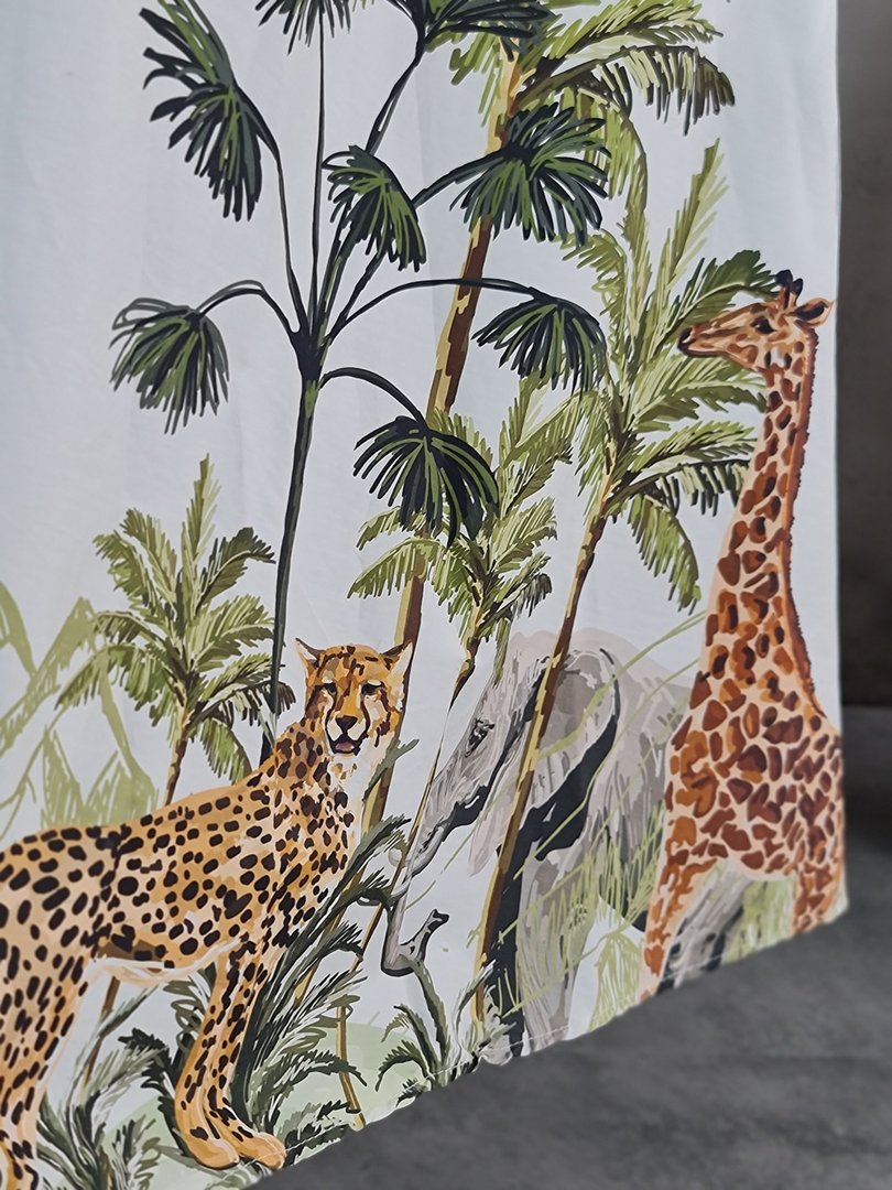 Платье ALTARIVA MILANO с животным принтом белое, фотография №3