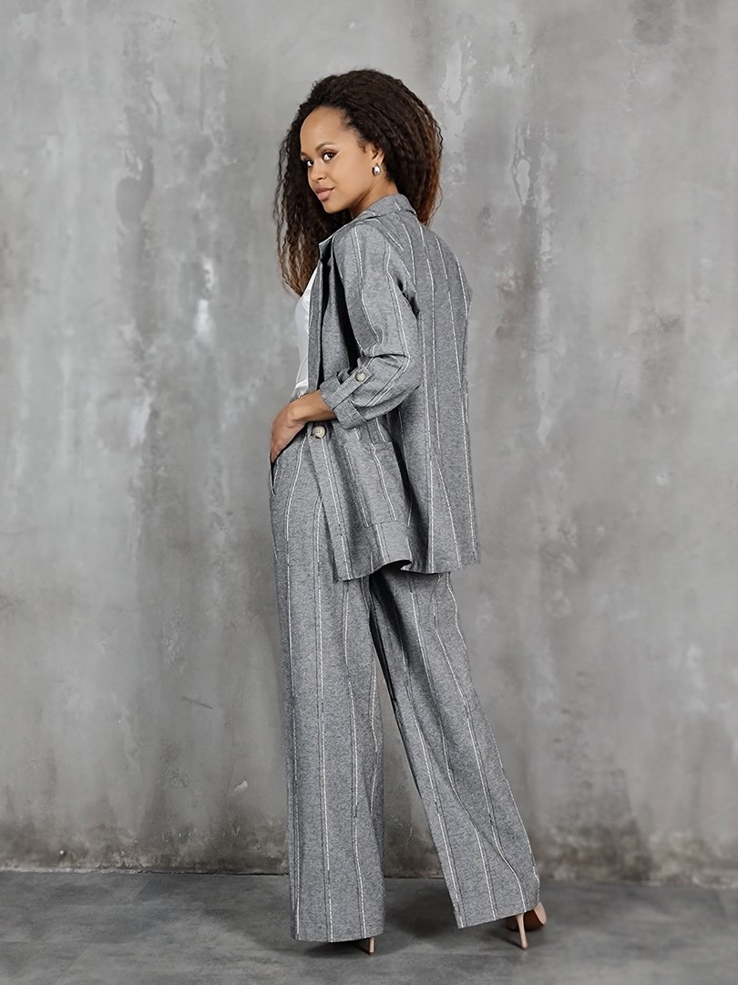 Костюм CLOTHÉ пиджак и брюки серый, фотография №3