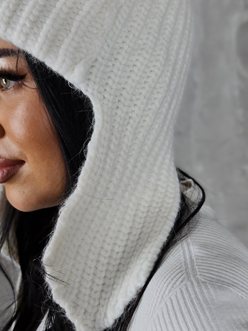 Шапка-ушанка Blanca "В" белая, фотография №4