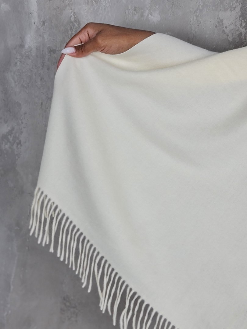 Палантин Grace кашемировый молочный , фотография №2